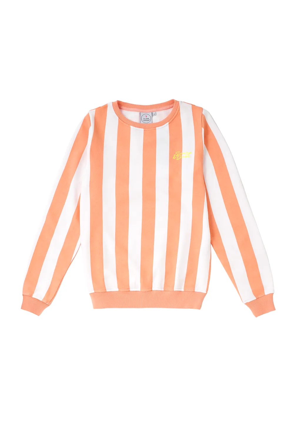 Peach with White Stripe Logo Sweatshirt