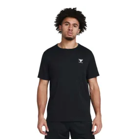 Playera Manga Corta Under Armour para Hombre Project Rock SS Authentic Crew Negro