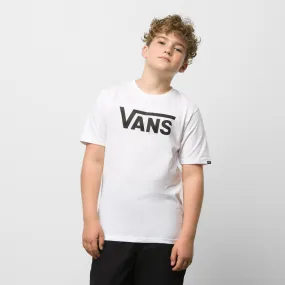 Polo Vans Classic Boys White/Black (8-14 años)