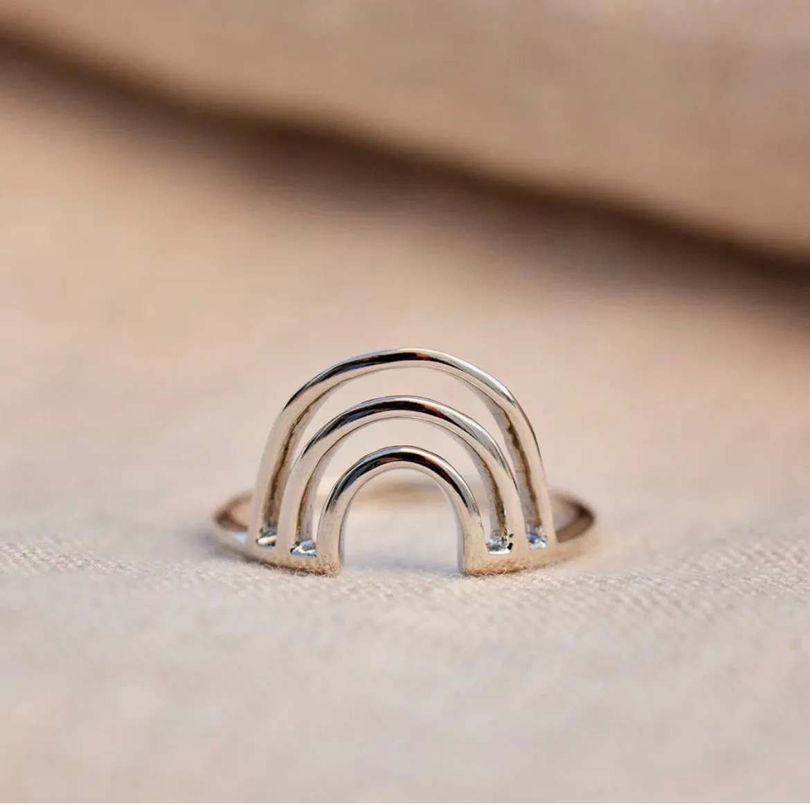 Puravida Chasing Rainbows Silver LGTBQ Ring