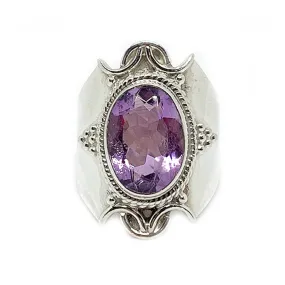 Romini Amethyst Gemstone Boho Ring