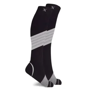 Run  Ultra V-striped Reflective - Atheltic Grade Compression Socks