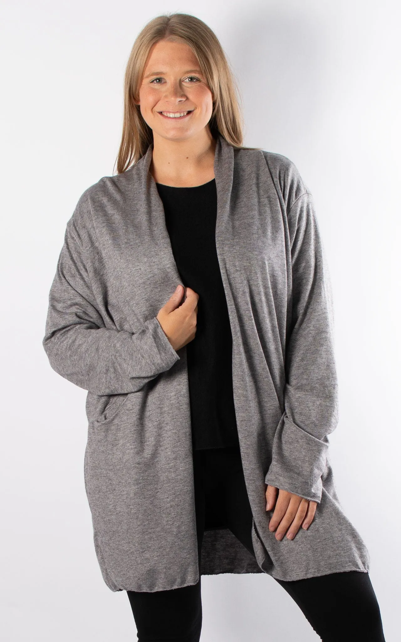 Soft Knit Cardigan | Grey