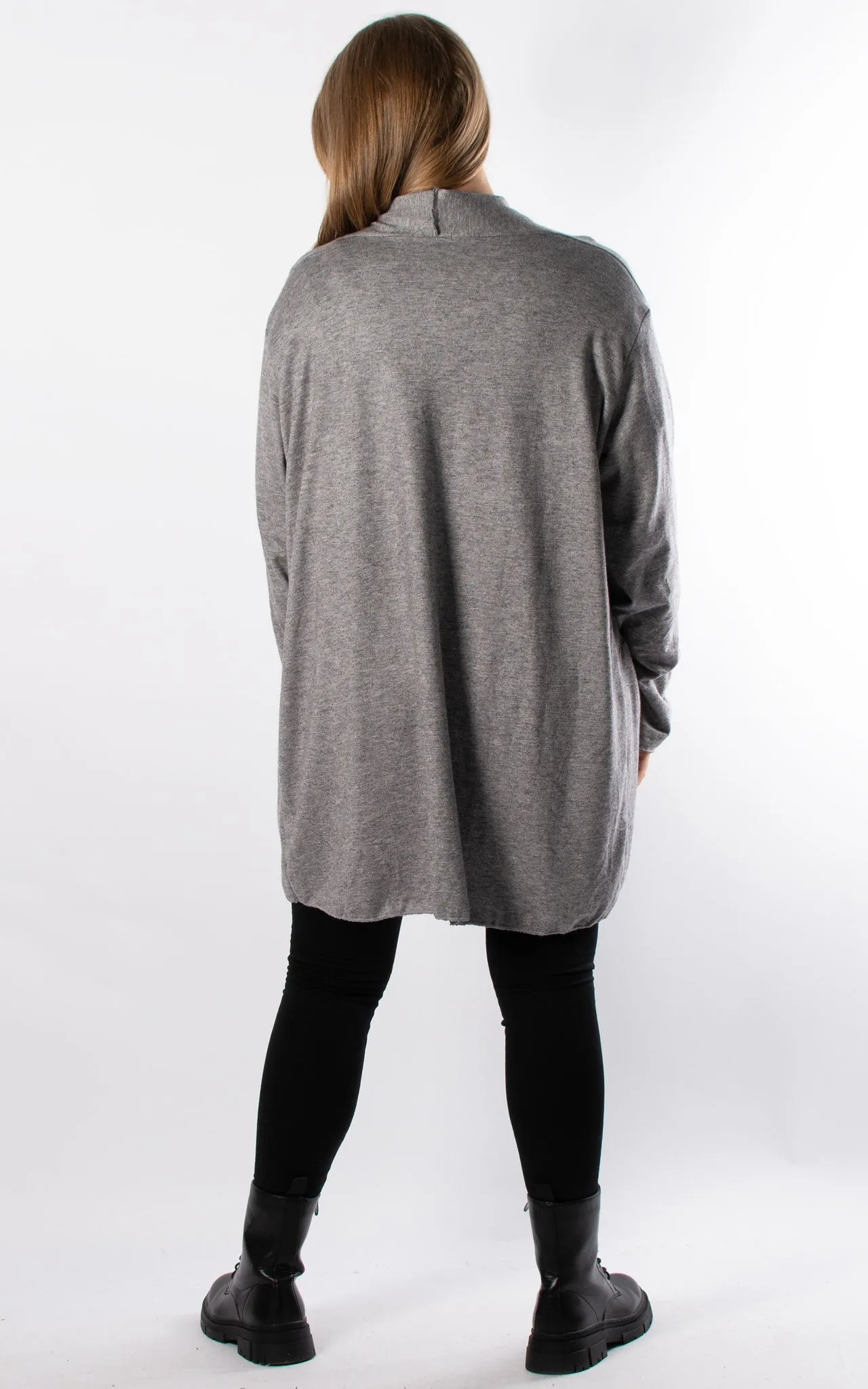 Soft Knit Cardigan | Grey