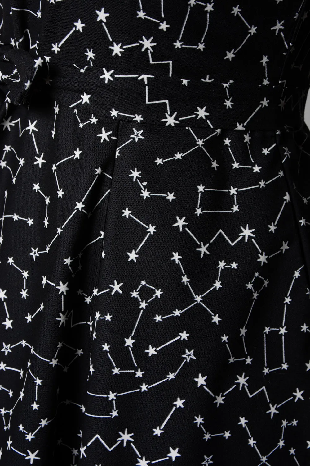 Twirl Skirt- Black Constellations (glow-in-the-dark)