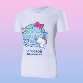 Victor x Hello Kitty World Badminton Day T-Shirt T-KT301A (White)