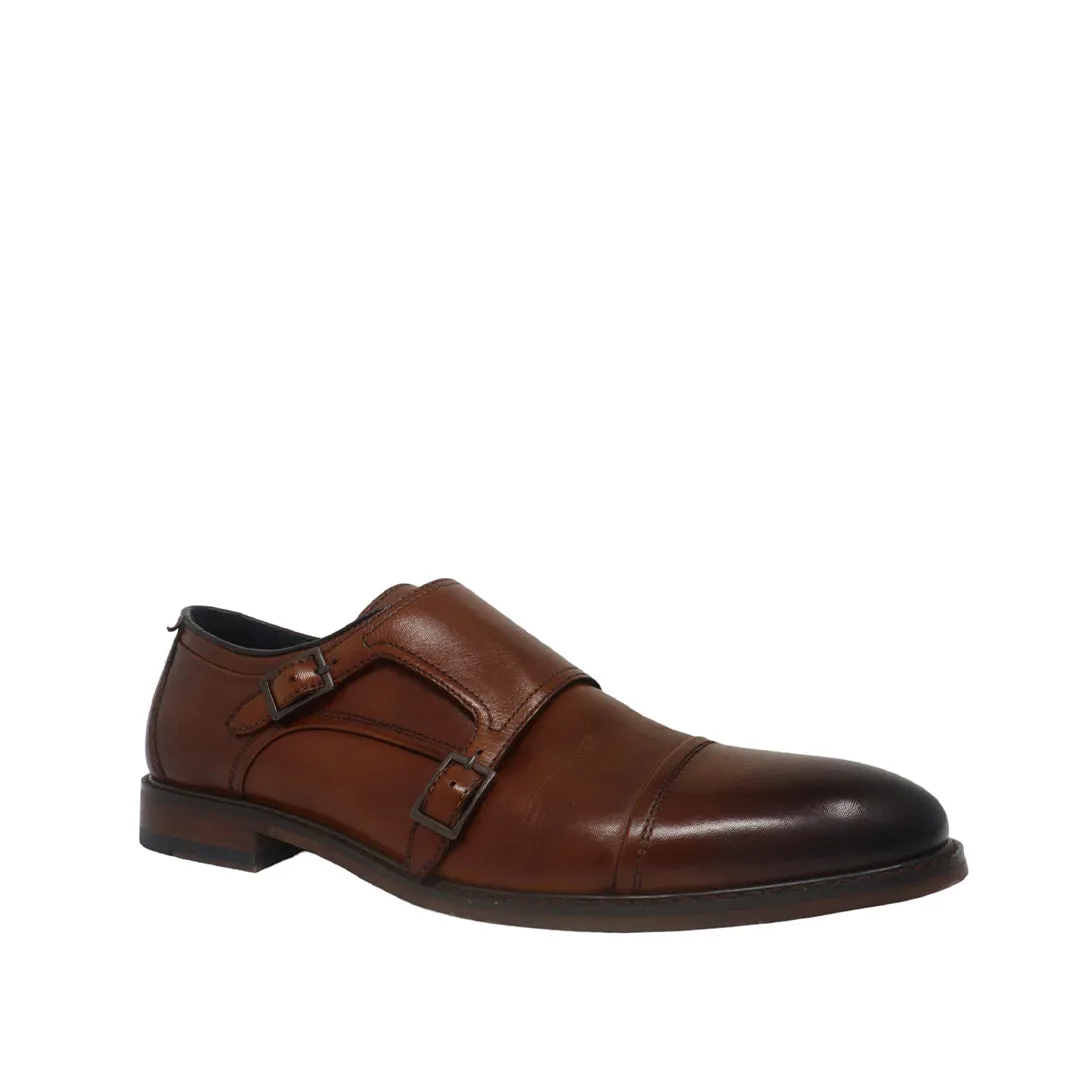 Zapatos de vestir Daxton Monk slip-on Tan para Hombre